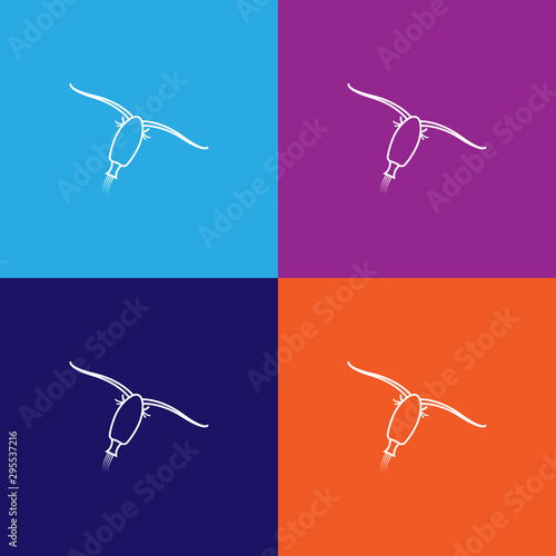 plankton icon. Element of popular sea animals icon. Premium quality graphic design. Signs, symbols collection icon for websites, web design