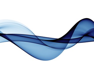 Fototapete Abstrakte Welle Hellblaues Wellendesign sanft fließend  © gojalia