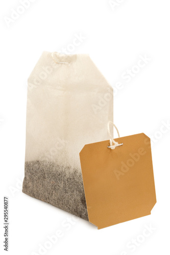 tea bag isolated on white background