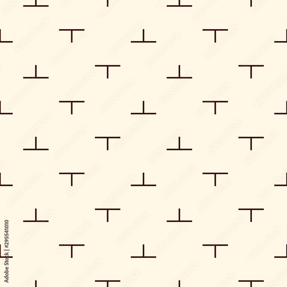 Minimalist seamless pattern with simple geometric ornament. Repeated puzzle mosaic abstract background. Modern style Minimalist seamless pattern with simple geometric ornament. Repeated puzzle mosaic abstract background. Modern style