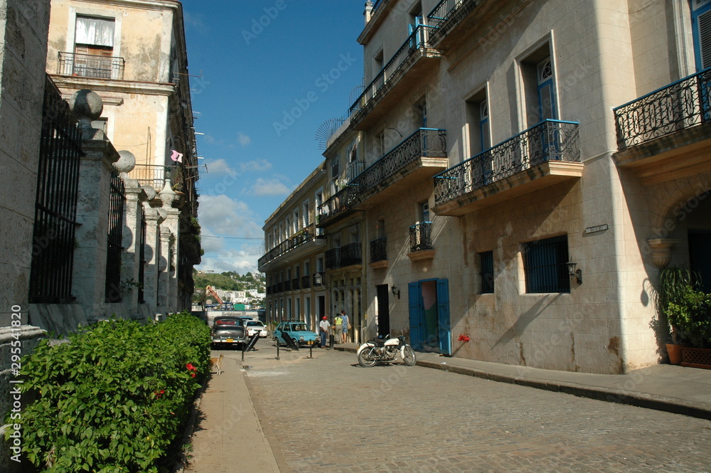 street in old town of la Havana cuba