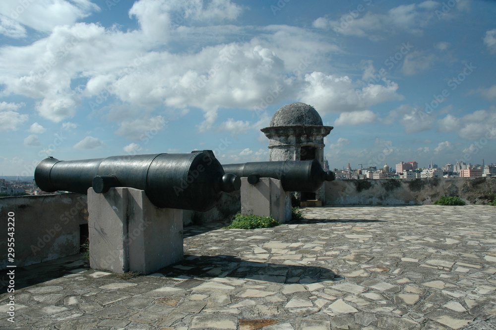 cannon in front of castle
