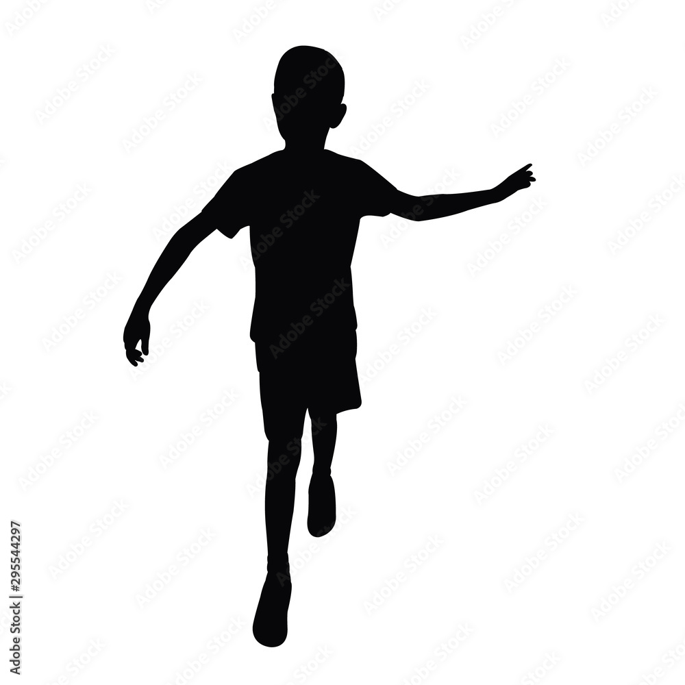 a boy body silhouette vector a boy body silhouette vector