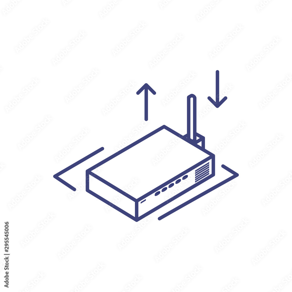 wireless router on white background wireless router on white background