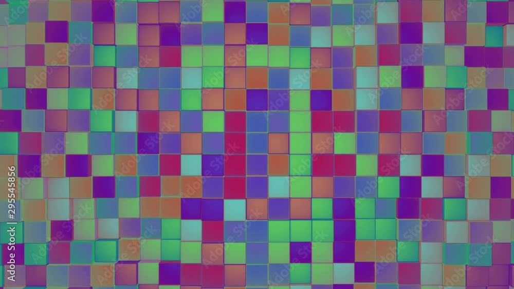 An appearing colorful background of squares. It moves like a wave and provides the perfect background. Finally, there is the alpha channel An appearing colorful background of squares. It moves like a wave and provides the perfect background. Finally, there is the alpha channel