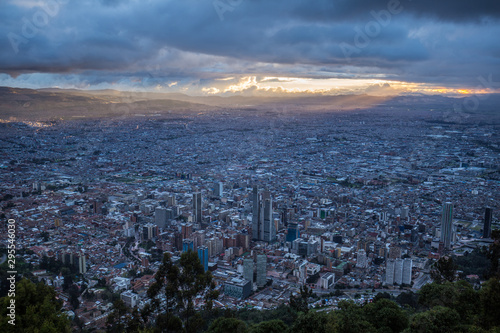 Fototapeta Naklejka Na Ścianę i Meble -  Panoramic view of Bogota, Colombia