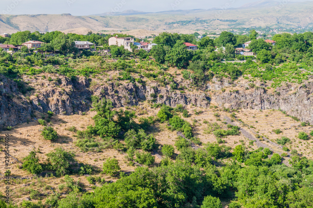 View of Garni village in Armenia