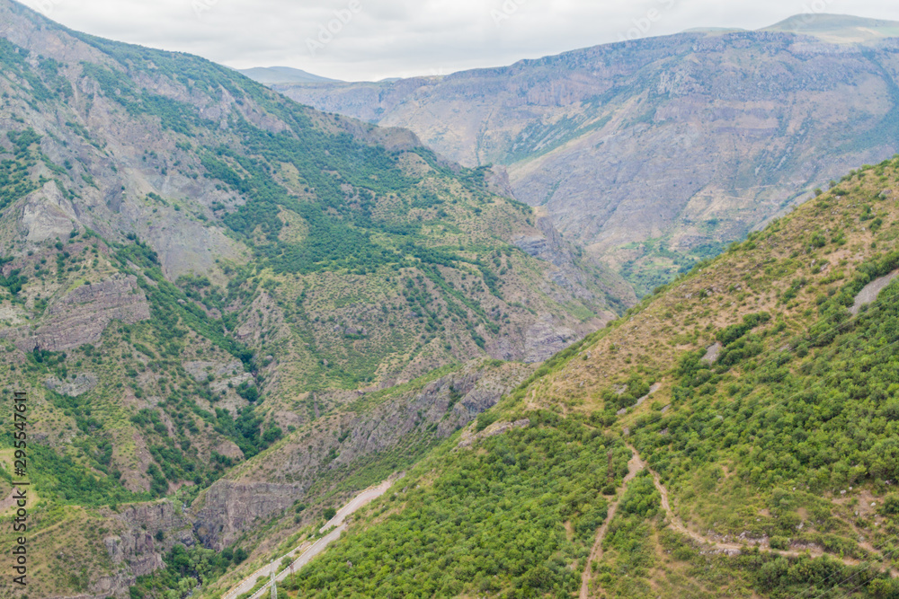 Vorotan river valley near Tatev, Armenia