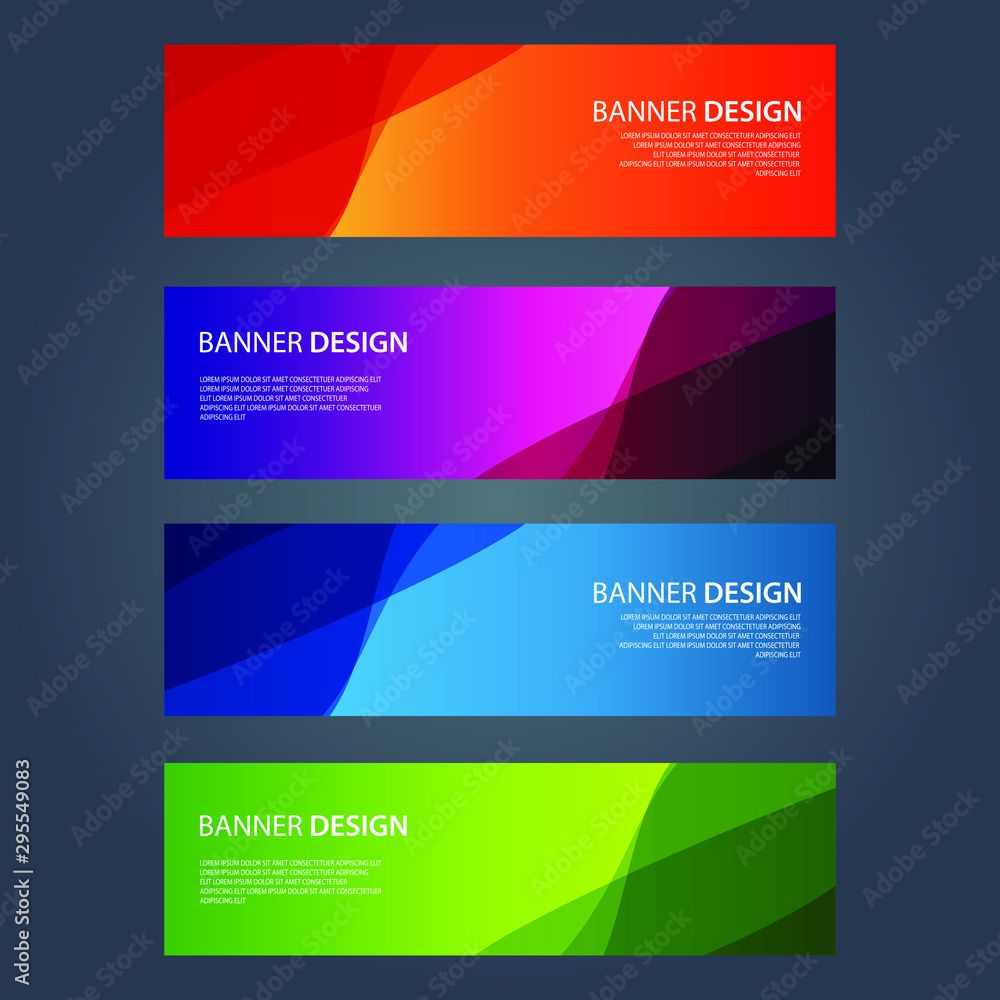 Vector Abstract design banner web template Vector Abstract design banner web template