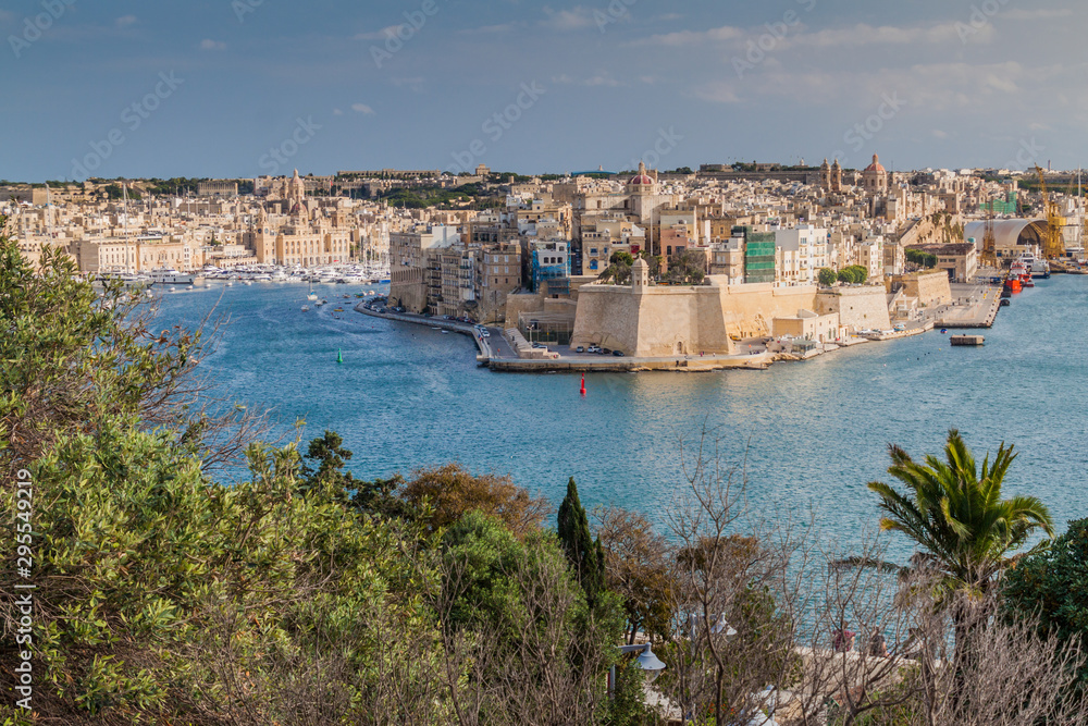 View of town Senglea in Malta