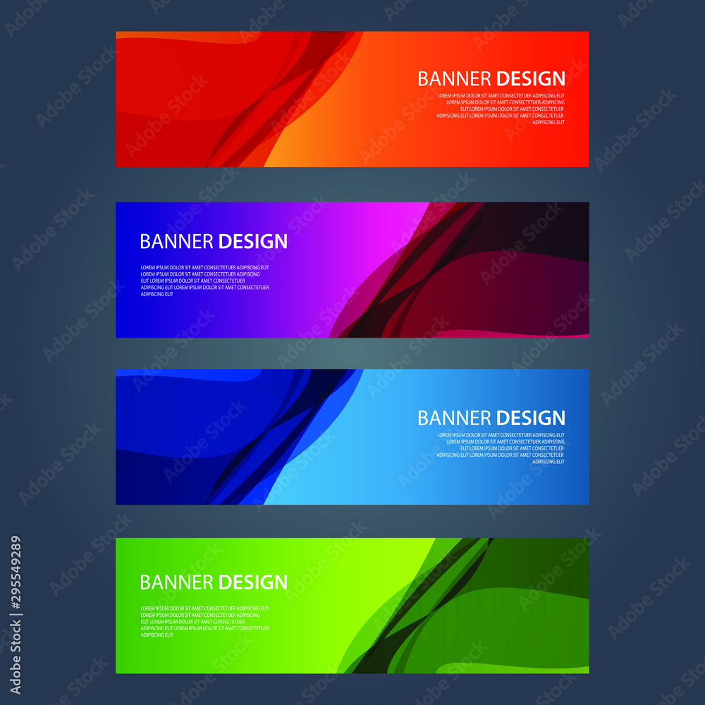 Fototapeta premium Vector Abstract design banner web template