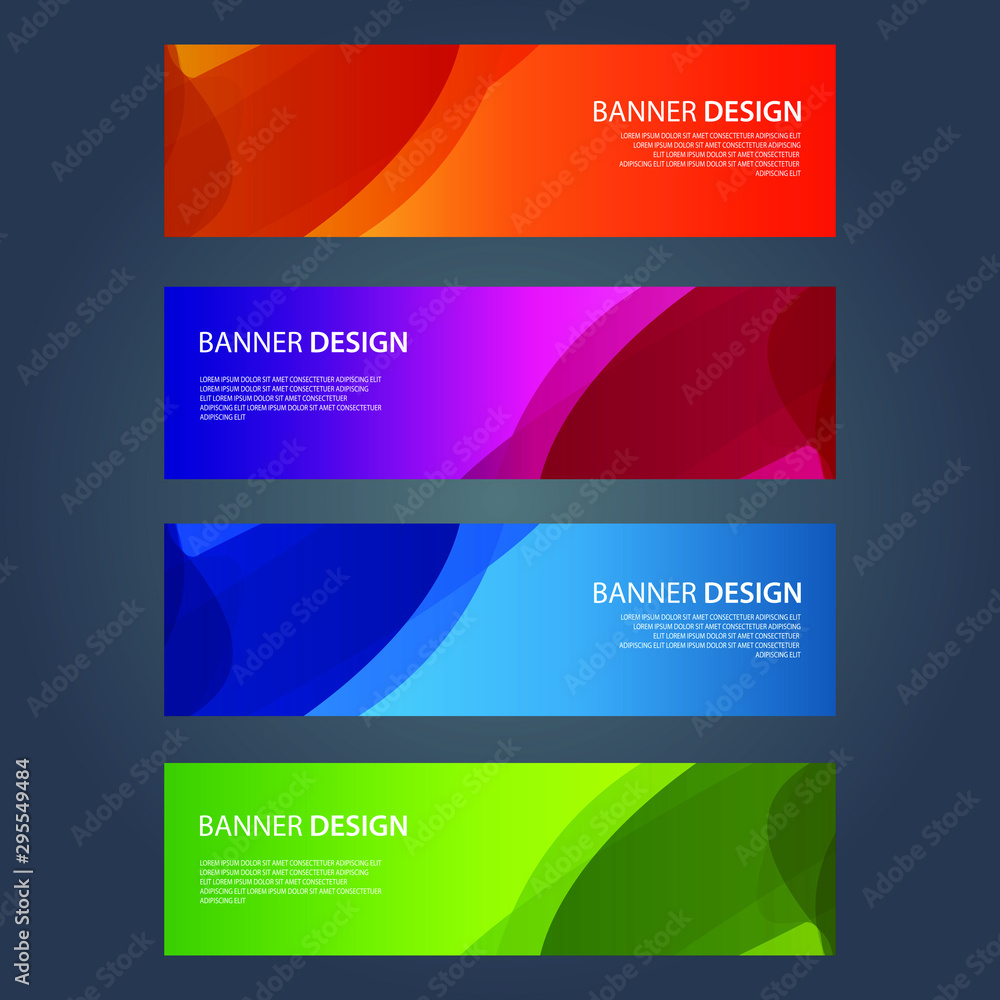 Vector Abstract design banner web template Vector Abstract design banner web template