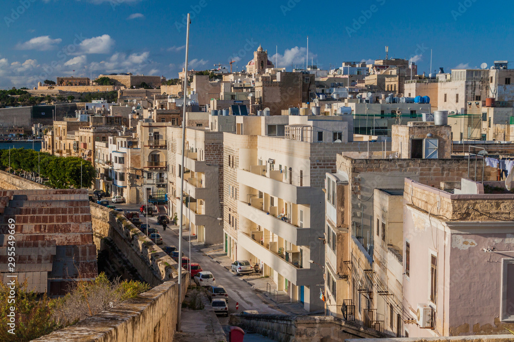 Skyline of Senglea town, Malta