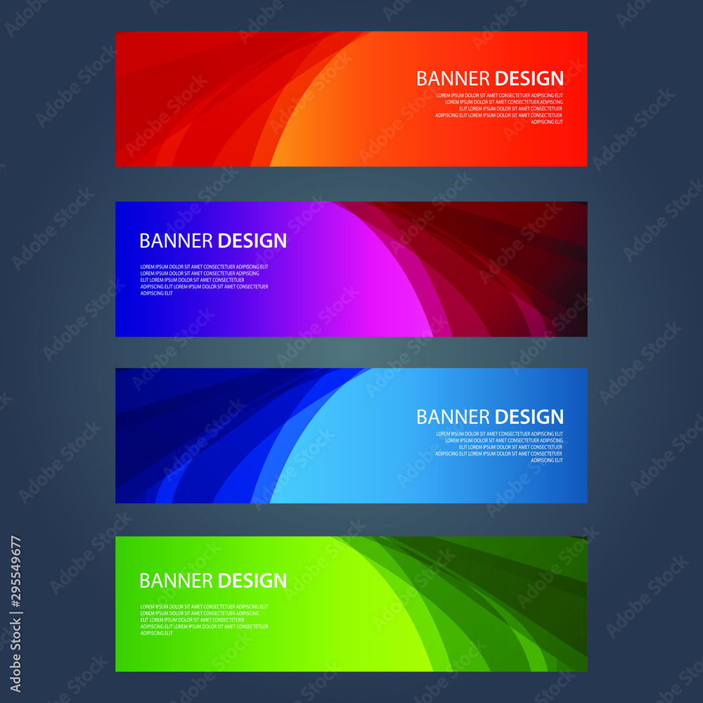 Vector Abstract design banner web template Vector Abstract design banner web template