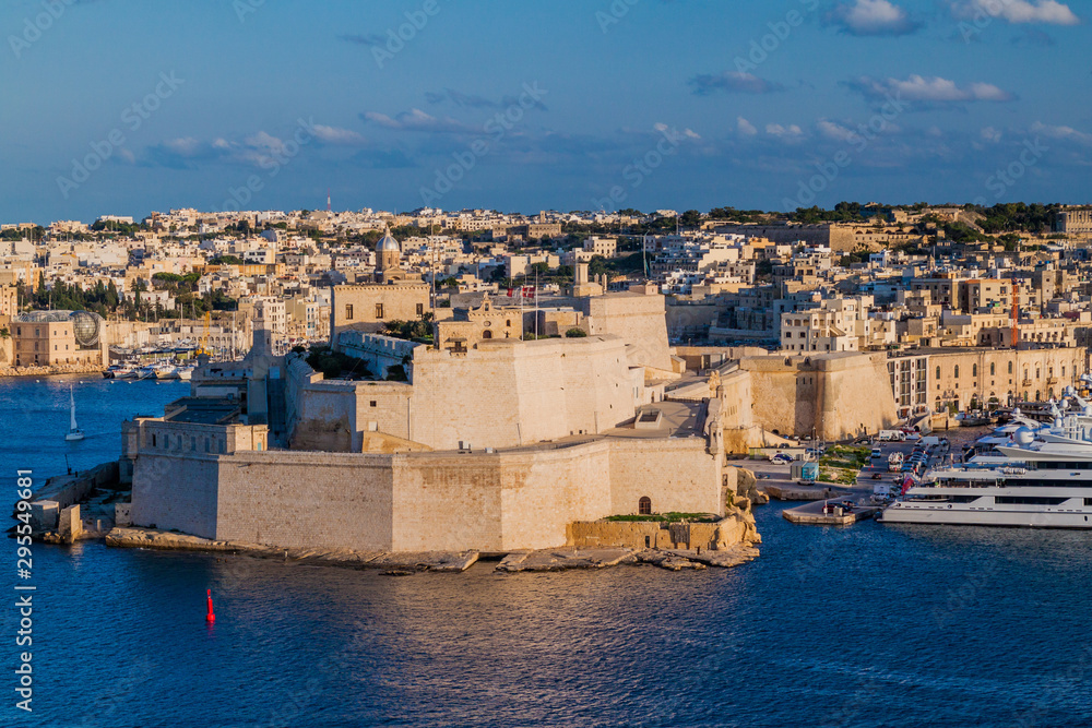 Fort St. Angelo in Birgu town, Malta