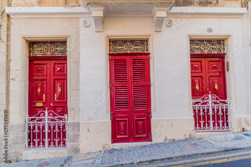 Typical house in Birgu town, Malta