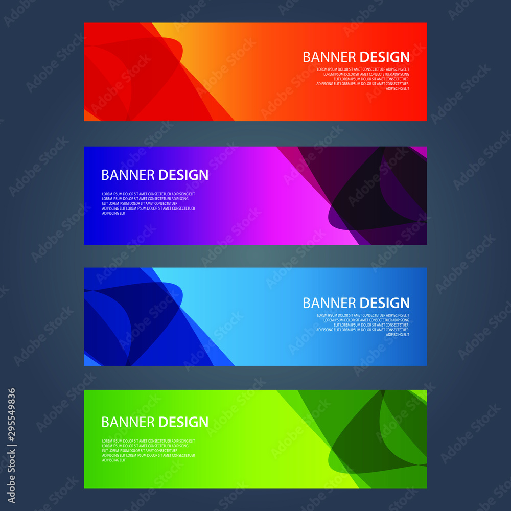 Vector Abstract design banner web template Vector Abstract design banner web template