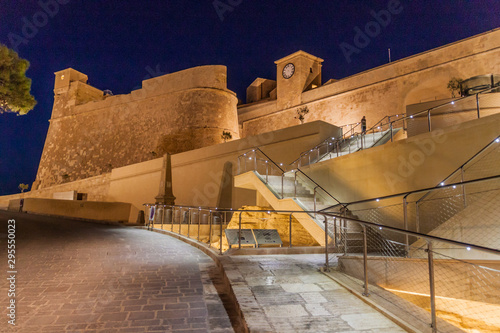 View of the Cittadella, citadel of Victoria, Gozo Island, Malta