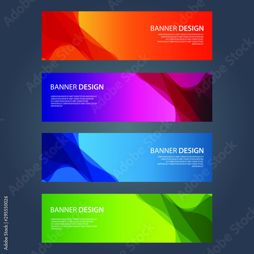 Vector Abstract design banner web template