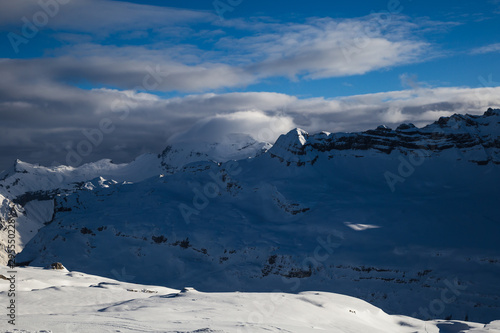 Panorama of winter snowy Alps © Pavel Rezac