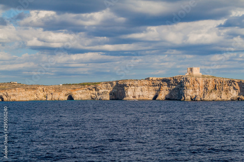 Cliffs of Comino island, Malta