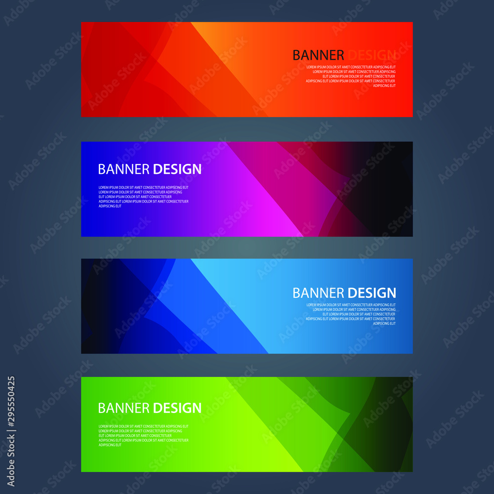 Fototapeta premium Vector Abstract design banner web template