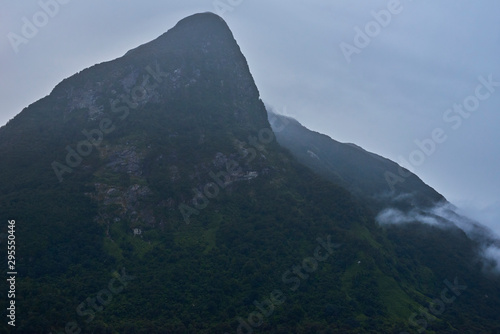 Beautiful Misty Mountains in New Zealand