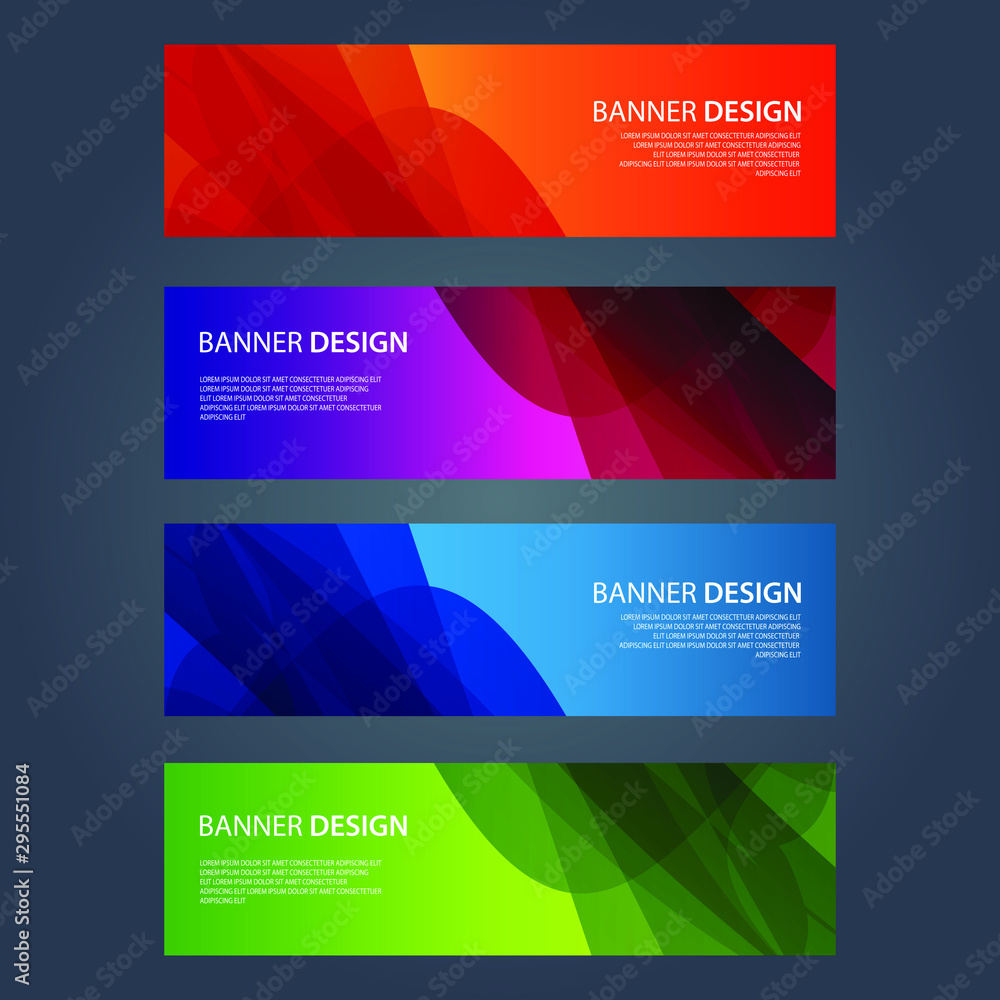 Fototapeta premium Vector Abstract design banner web template