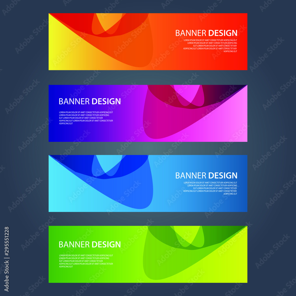 Fototapeta premium Vector Abstract design banner web template
