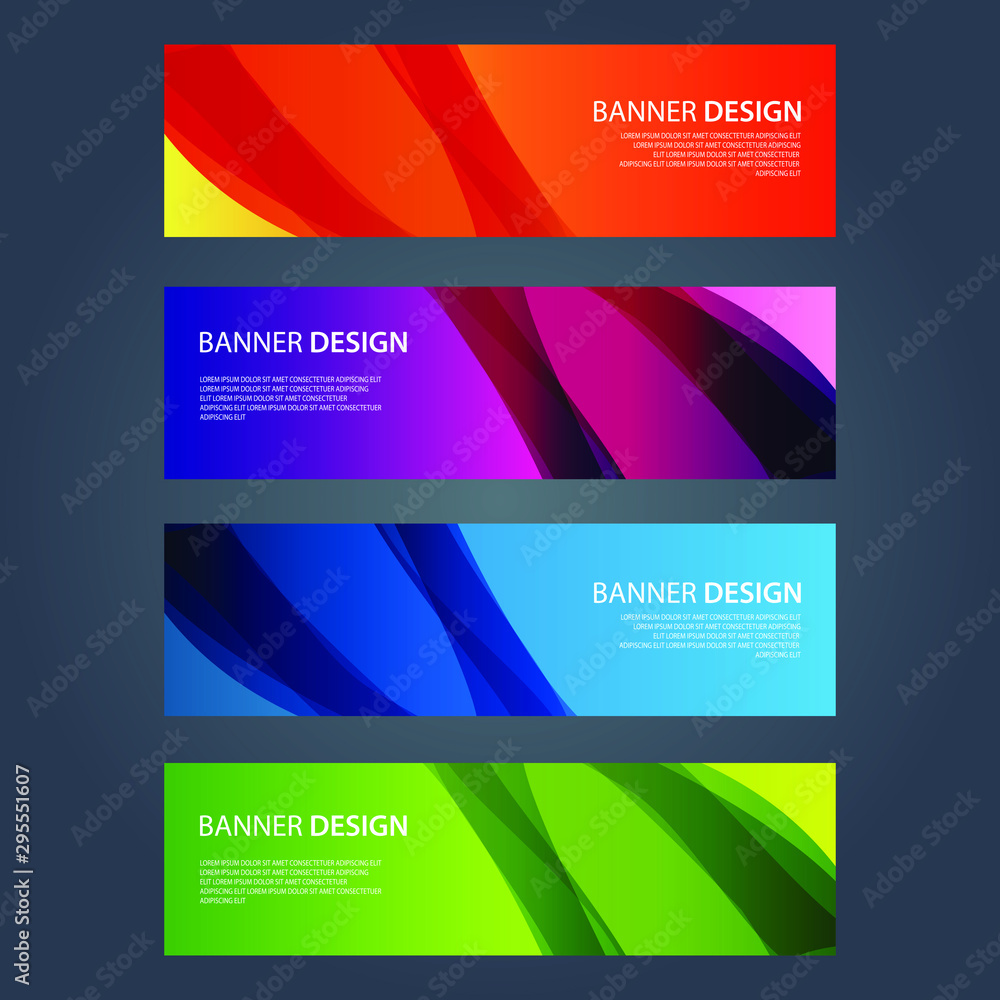 Fototapeta premium Vector Abstract design banner web template