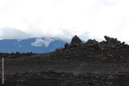 mountains and clouds