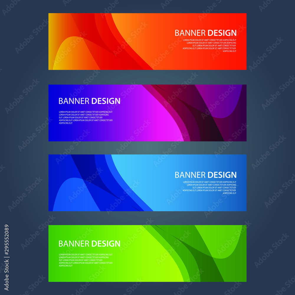 Fototapeta premium Vector Abstract design banner web template