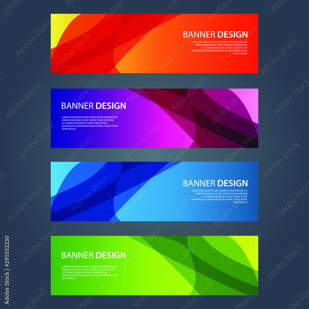 Fototapeta premium Vector Abstract design banner web template