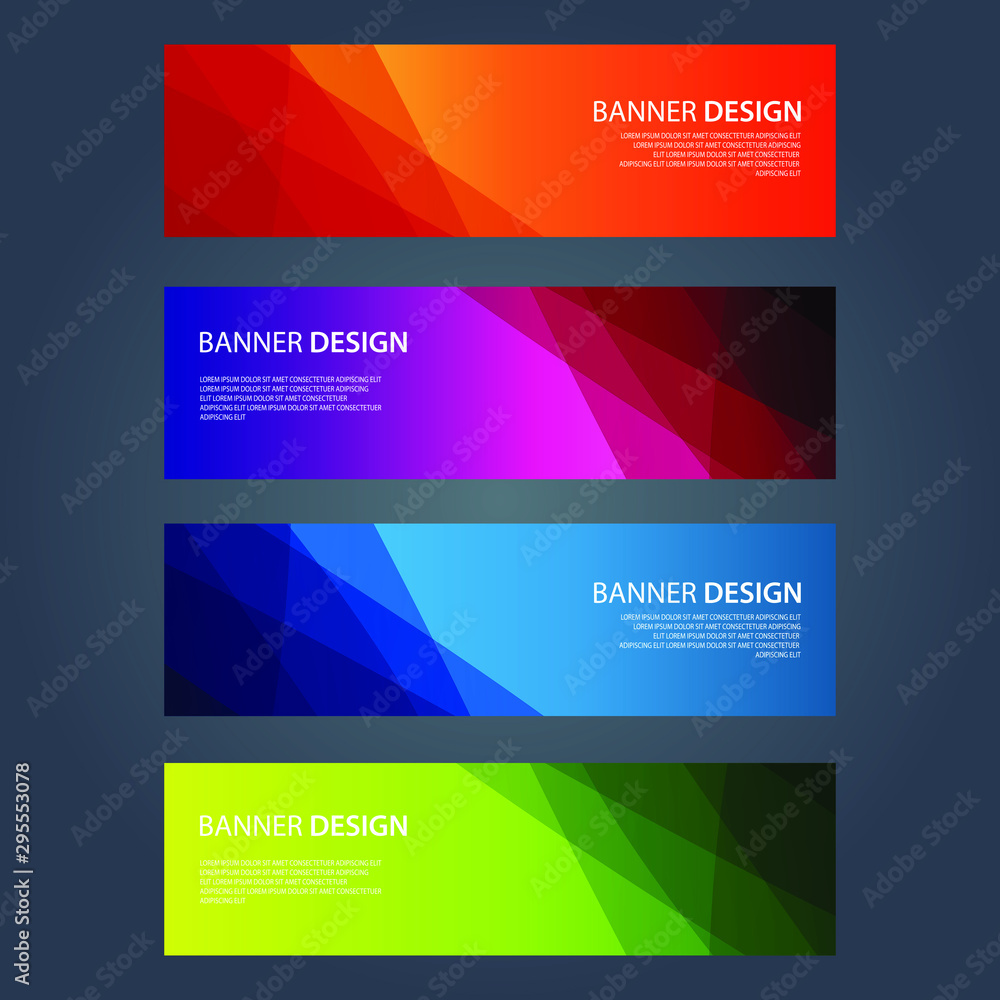 Fototapeta premium Vector Abstract design banner web template