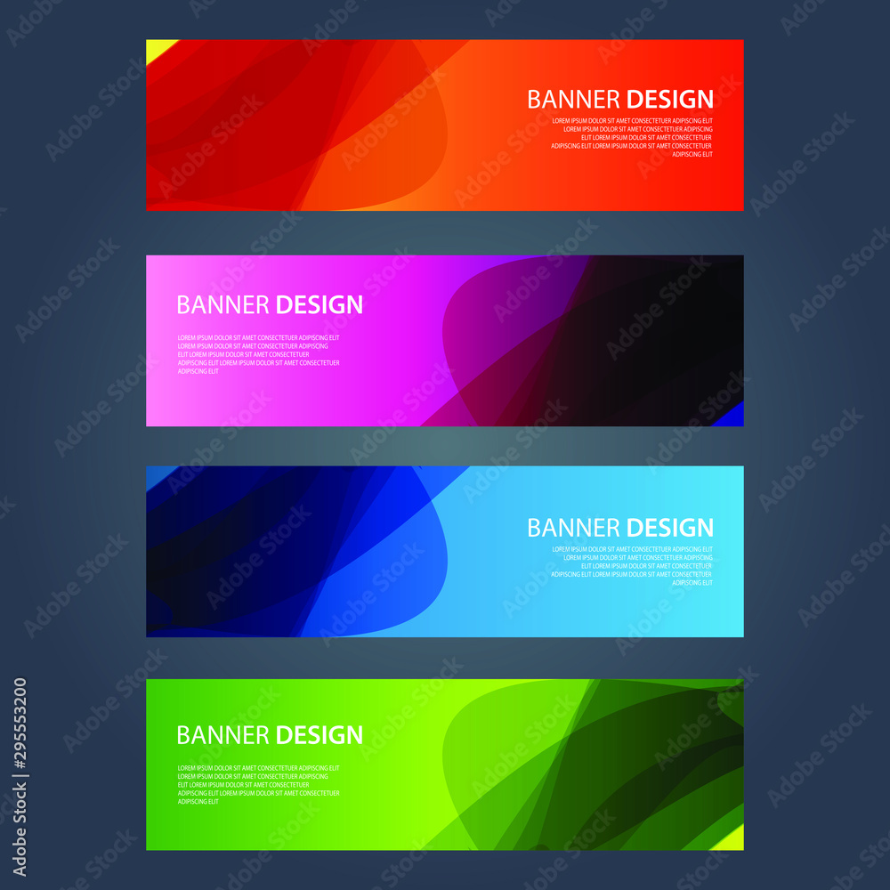 Fototapeta premium Vector Abstract design banner web template