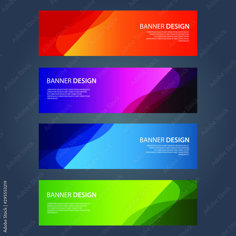 Fototapeta premium Vector Abstract design banner web template
