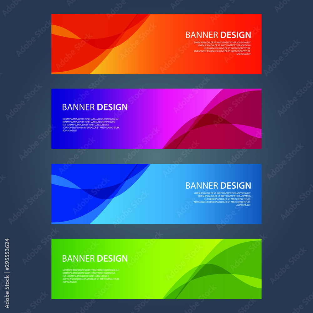 Fototapeta premium Vector Abstract design banner web template