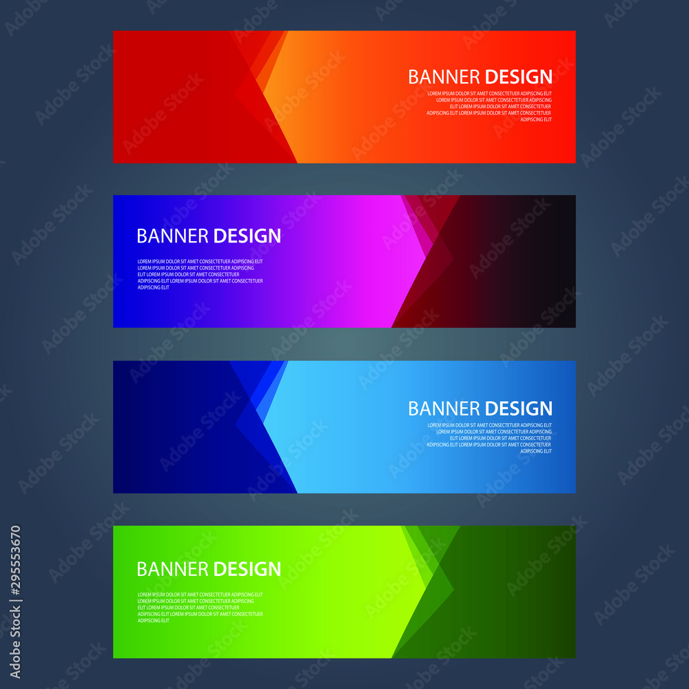 Vector Abstract design banner web template Vector Abstract design banner web template