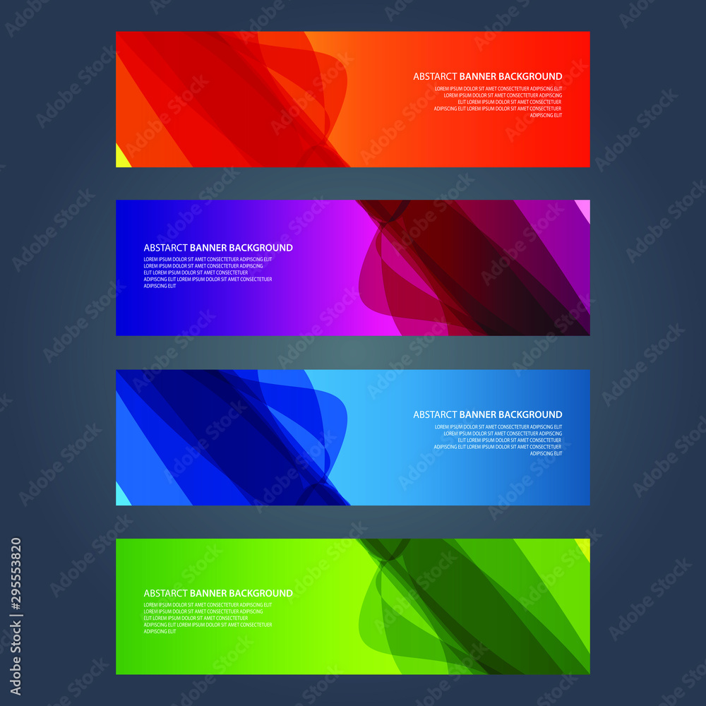 Vector Abstract design banner web template Vector Abstract design banner web template