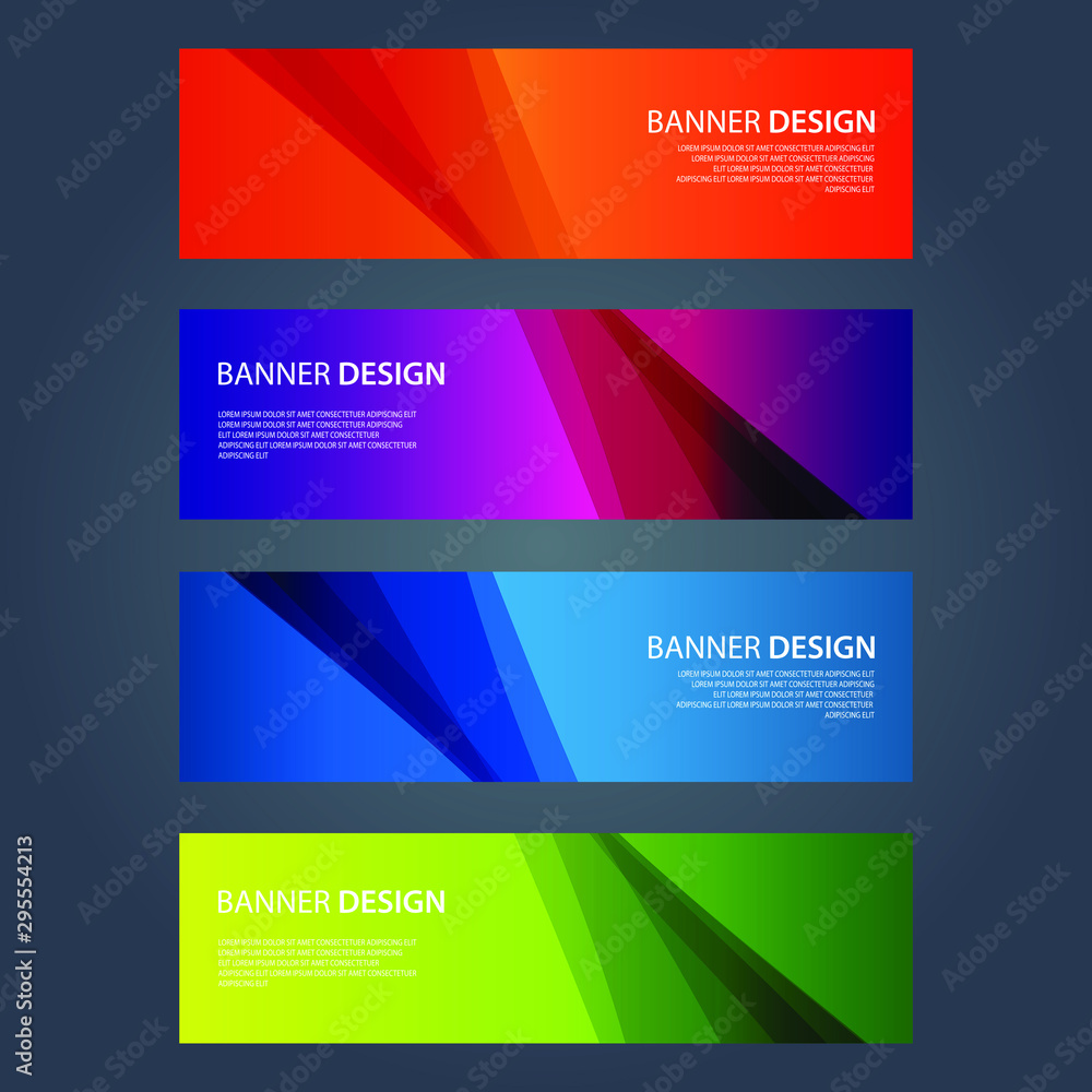Fototapeta premium Vector Abstract design banner web template