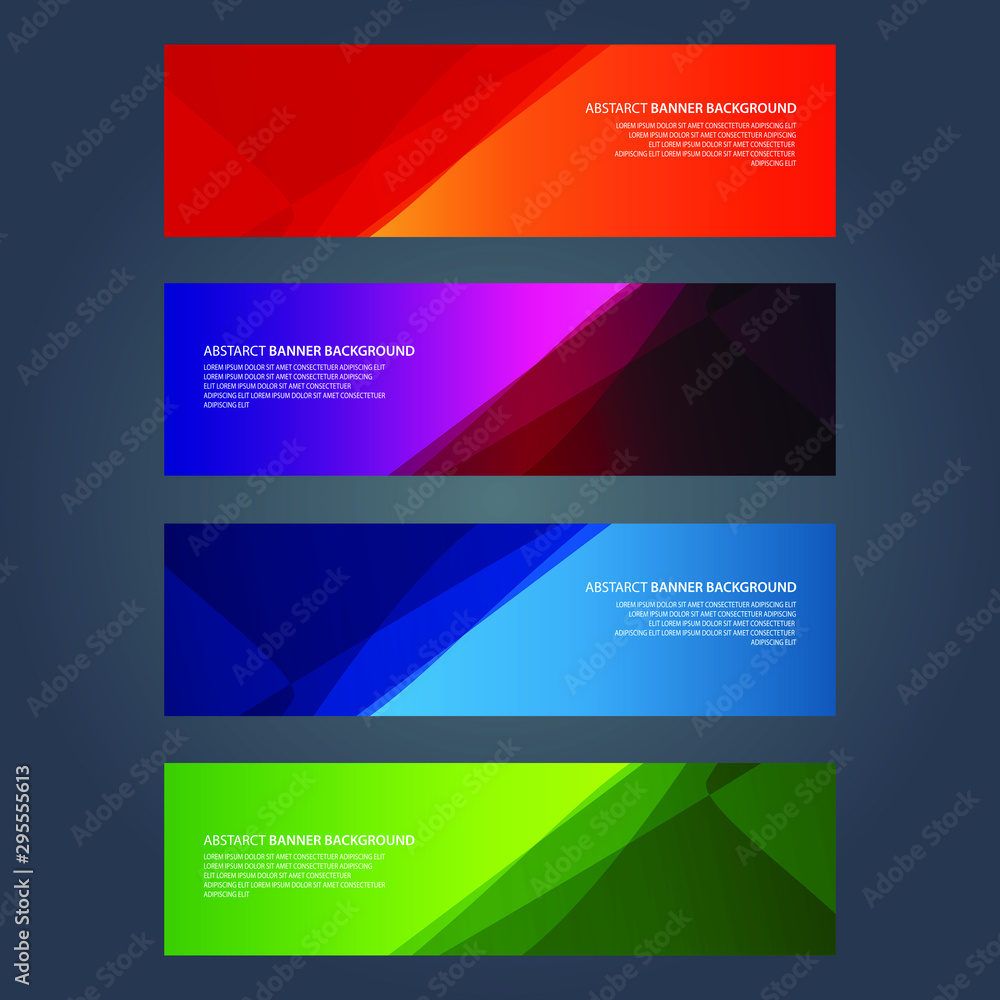 Vector Abstract design banner web template Vector Abstract design banner web template