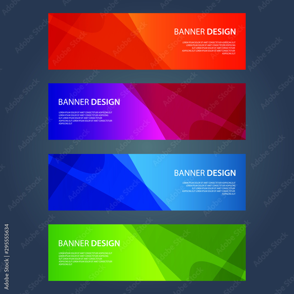 Fototapeta premium Vector Abstract design banner web template