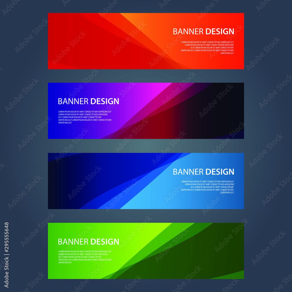 Vector Abstract design banner web template Vector Abstract design banner web template