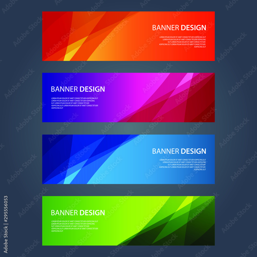 Fototapeta premium Vector Abstract design banner web template