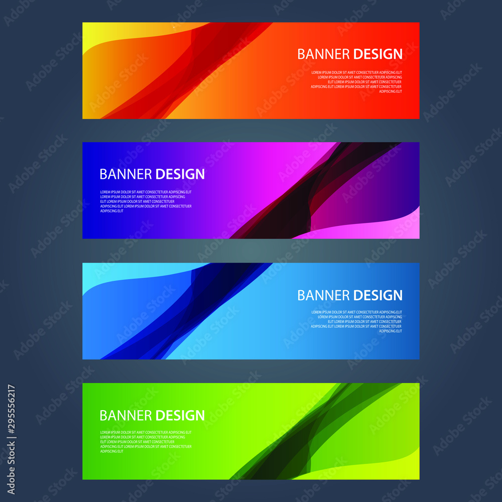 Fototapeta premium Vector Abstract design banner web template
