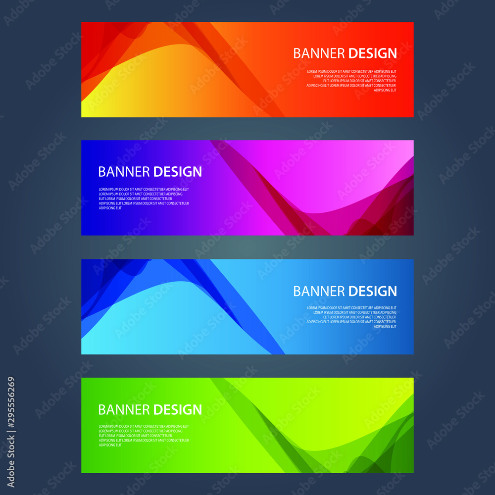 Fototapeta premium Vector Abstract design banner web template