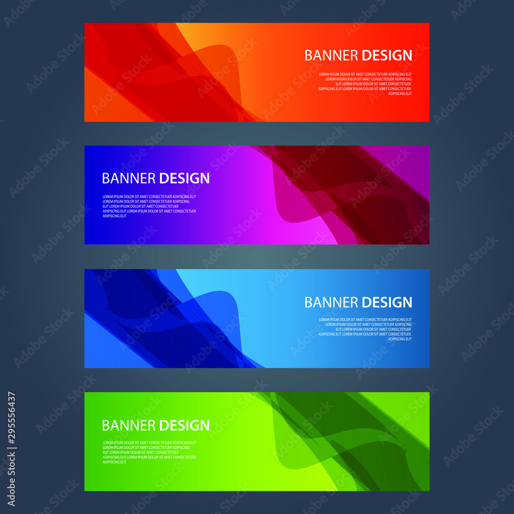 Fototapeta premium Vector Abstract design banner web template