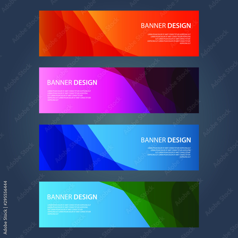 Vector Abstract design banner web template Vector Abstract design banner web template