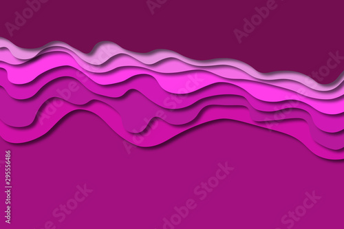 minimal template in paper cut style design for branding, advertising with abstract shapes. Modern background for covers, invitations, posters, banners, flyers, 3d illustration