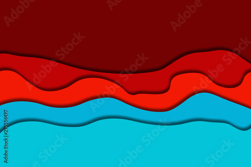 minimal template in paper cut style design for branding, advertising with abstract shapes. Modern background for covers, invitations, posters, banners, flyers, 3d illustration